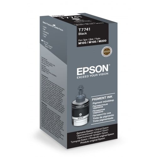 

Чернила EPSON M100/M105/M200 (Black Pigment) (C13T77414A) 140 г