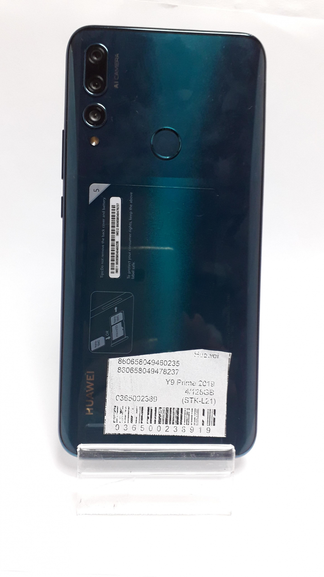 Смартфон Huawei Y9 Prime 2019 STK-L21 4/128GB Green 4119241 Б/У