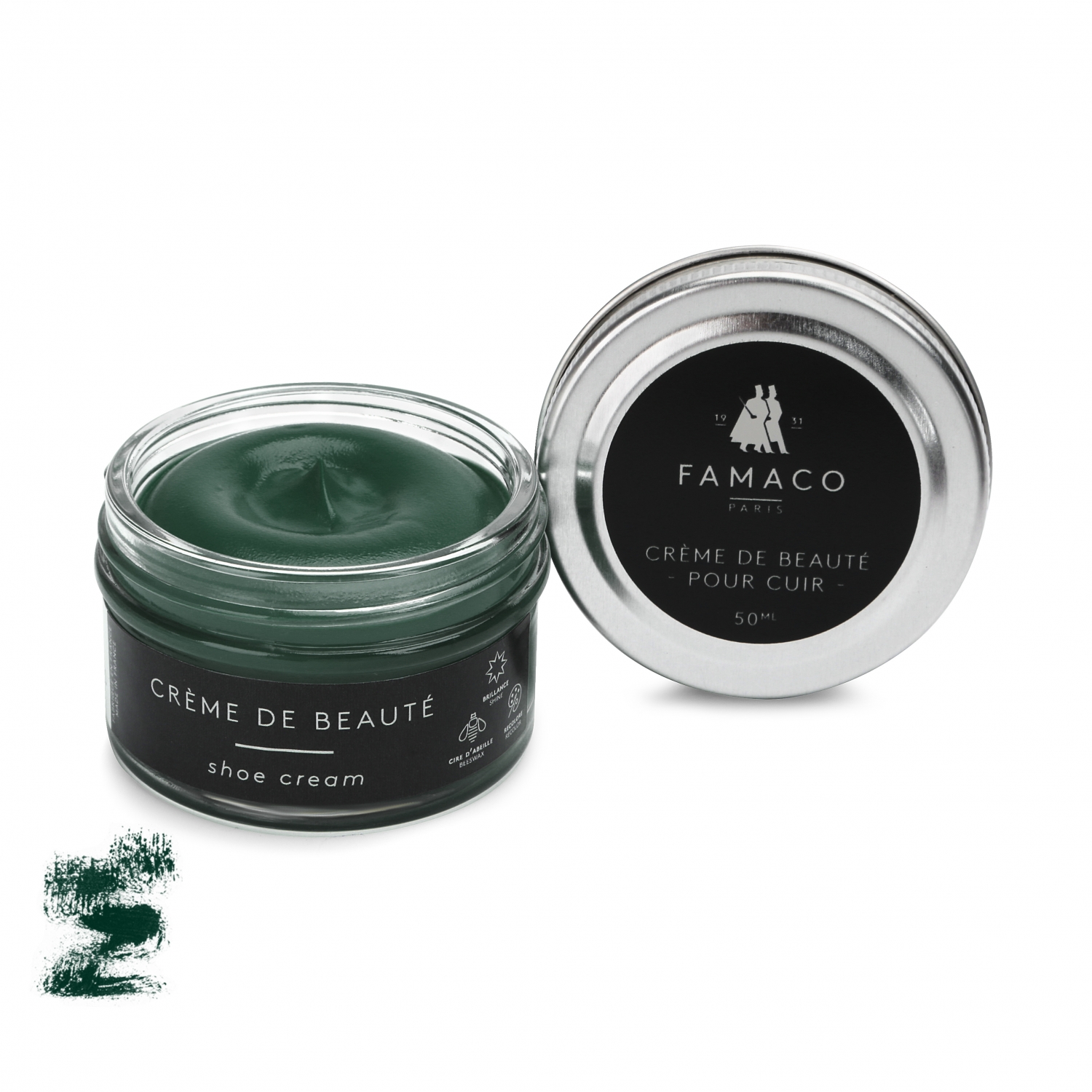 

Крем для обуви зелёный 304 Famaco Creme De Beaute, 50 мл