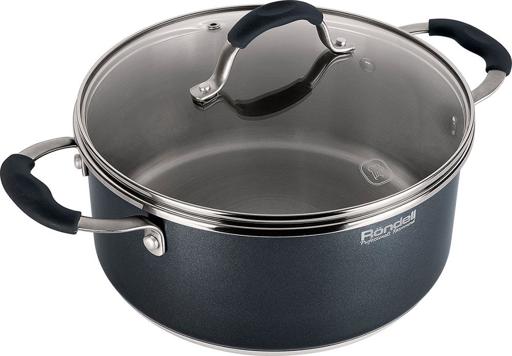 

Кастрюля Rondell Stern 24см 4.7 л RDS-019
