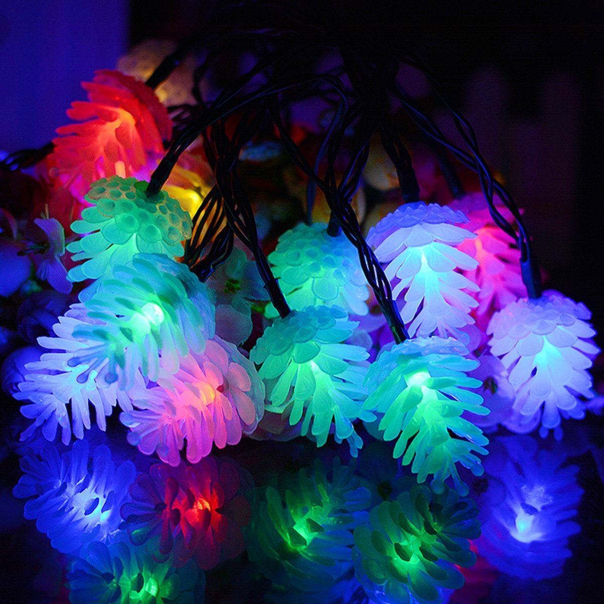 

Светодиодная гирлянда шишки 40 Led 220v Мульти свечение (3-SH1110)