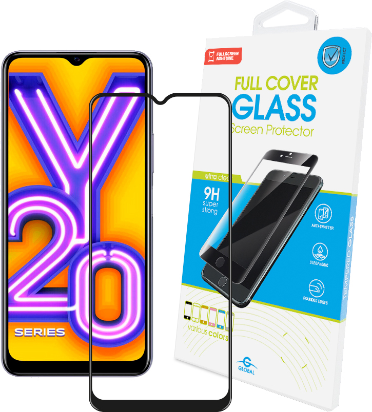 

Защитное стекло Global Full Glue для Vivo Y20 Black