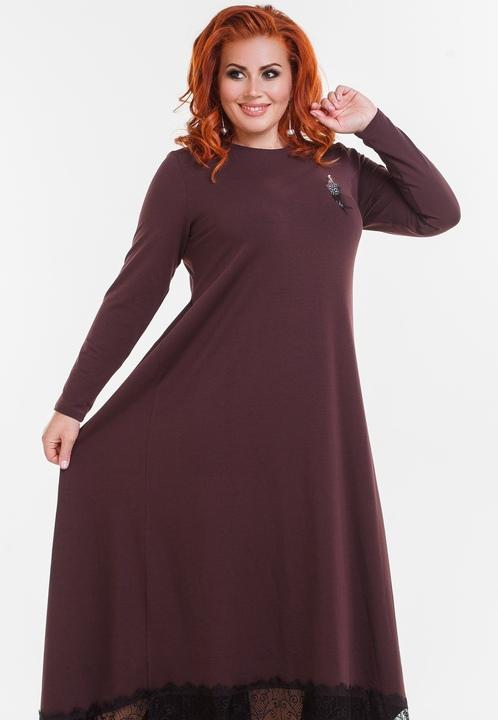 

Платье G&M k-47251 50-52 Размер цвет кофе