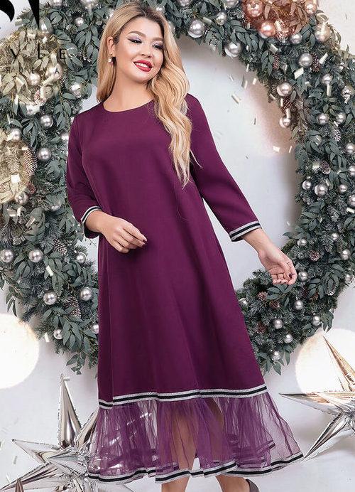

Платье G&M k-61490  Размер цвет марсала, Платье G&M k-61490 56 Размер цвет марсала