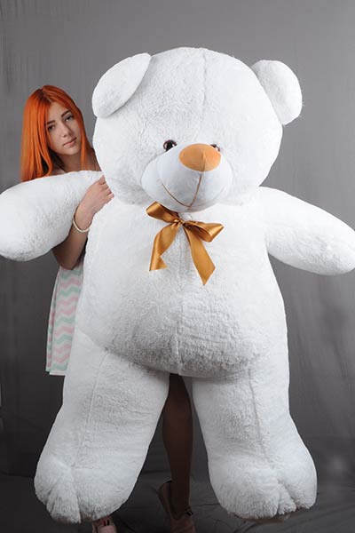 

Плюшевый мишка Мишкин Дом Вэтли 200 cm Белый