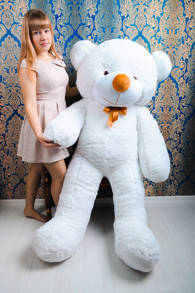 

Пюшевый мишка Мишкин Дом Рафаэль 180 cm Белый