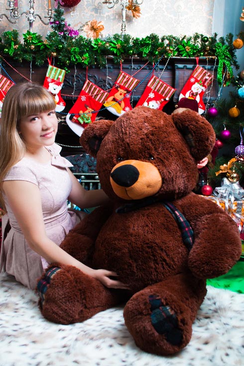 

Пюшевый мишка Мишкин Дом Потап 140 cm Шоколадный