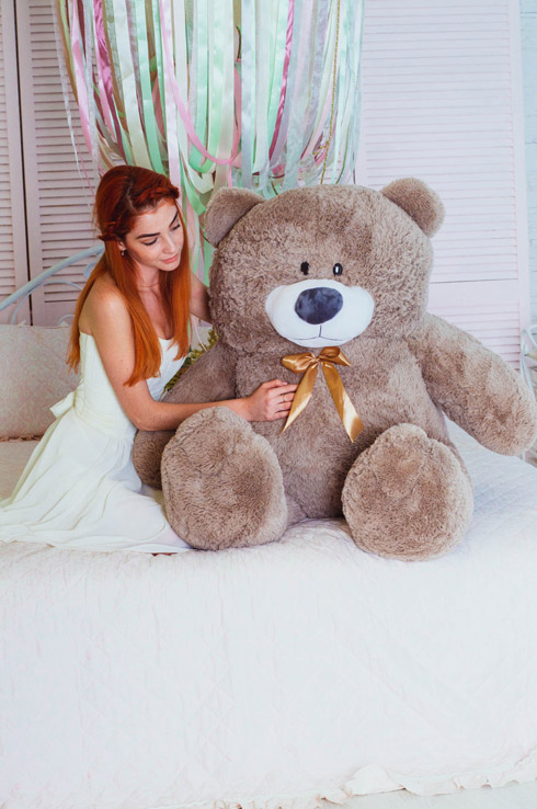 

Плюшевый мишка Мишкин Дом Плюх 160 cm Кофейный