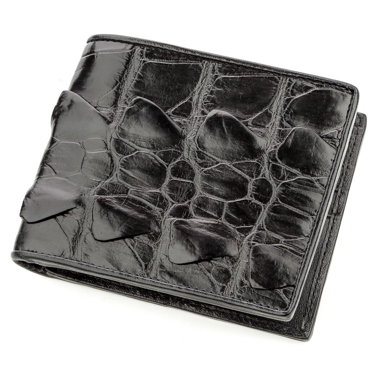 

Бумажник мужской CROCODILE LEATHER 18583 из натуральной кожи крокодила Черный