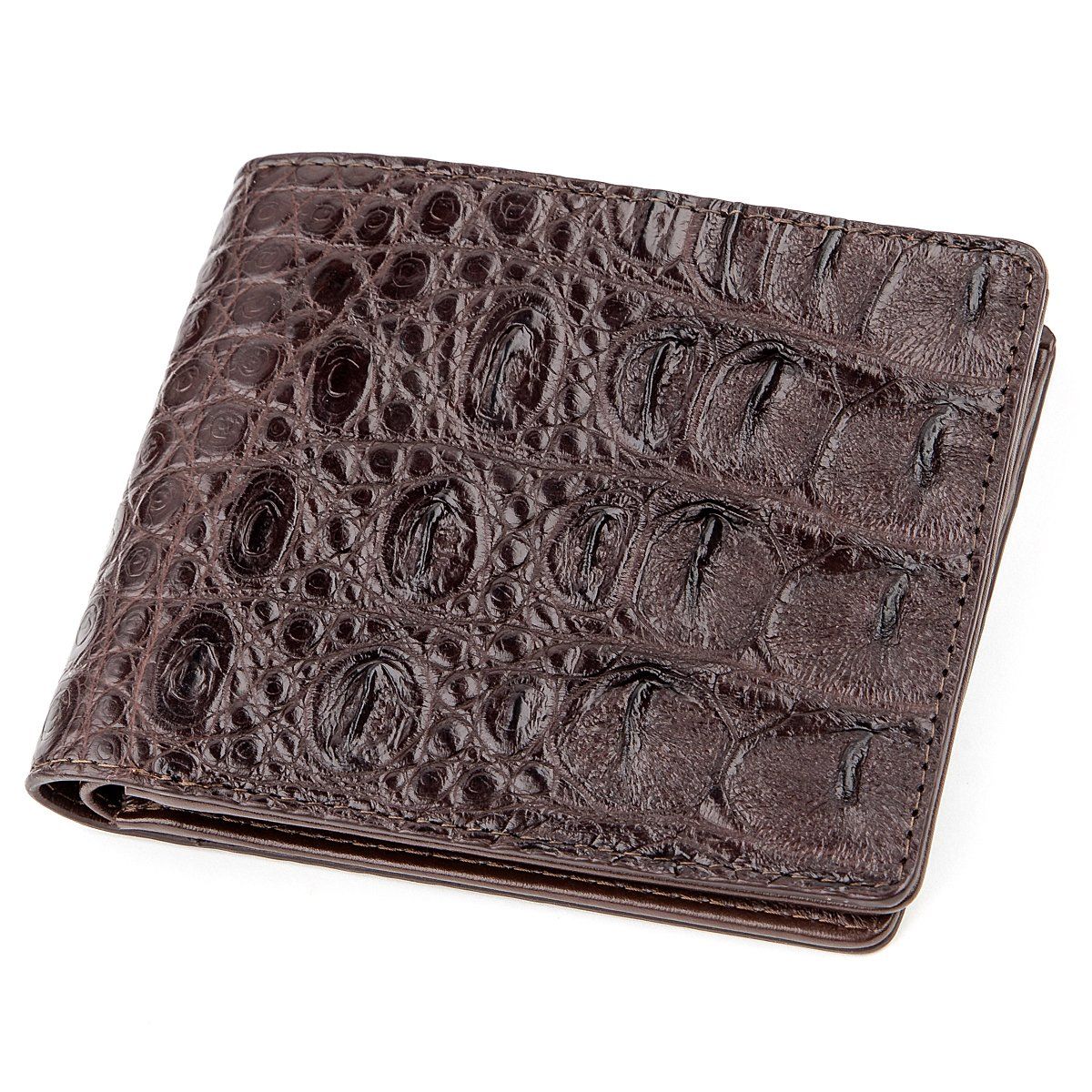 

Бумажник мужской CROCODILE LEATHER 18289 из натуральной кожи крокодила Коричневый