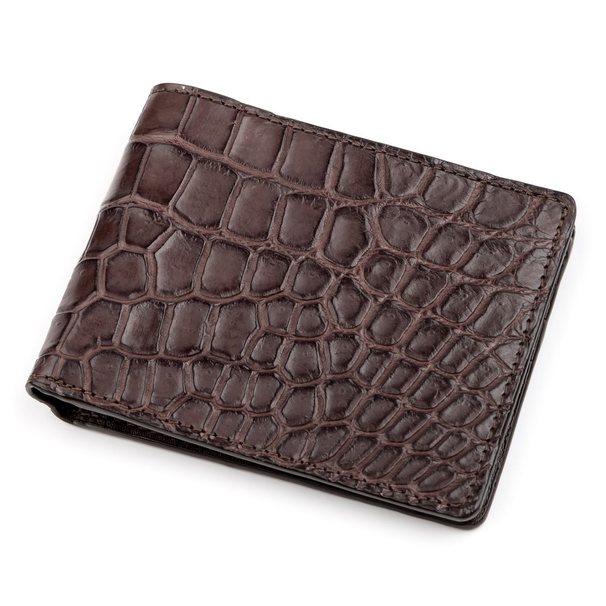

Кошелек CROCODILE LEATHER 18234 из натуральной кожи крокодила Коричневый