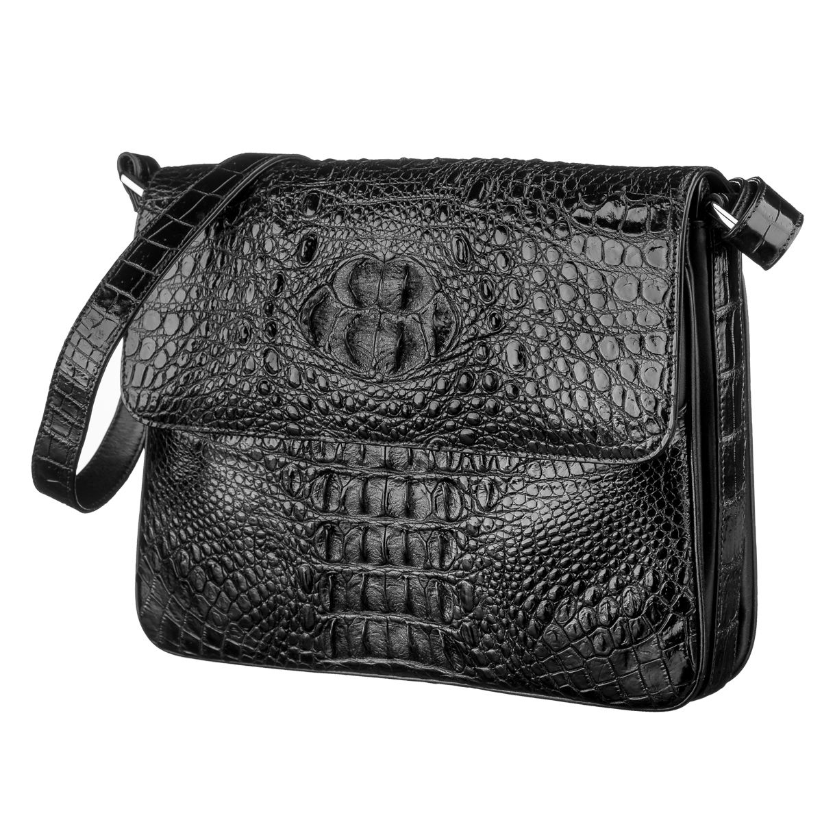 

Сумка CROCODILE LEATHER 18020 из натуральной кожи крокодила Черная