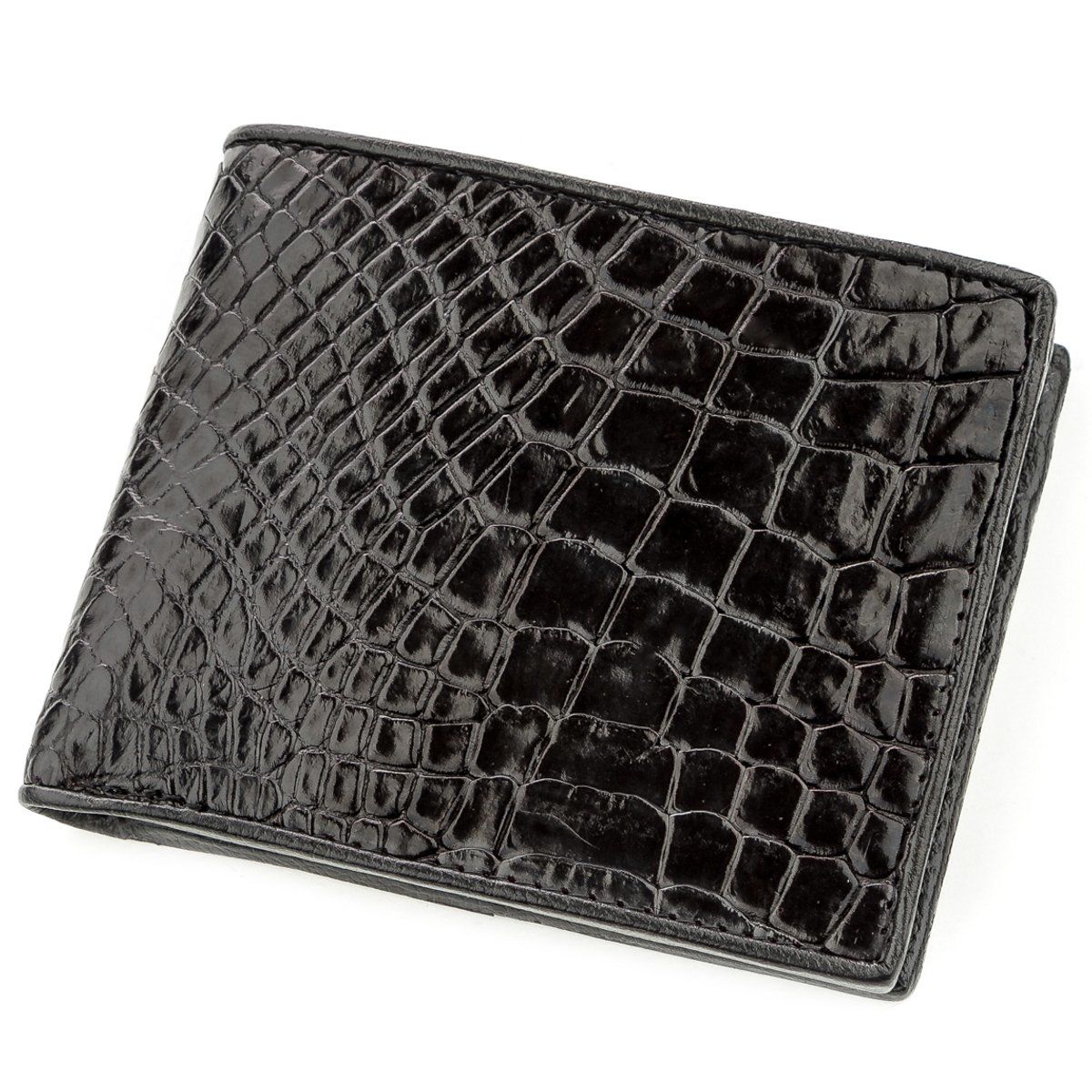

Портмоне CROCODILE LEATHER 18528 из натуральной кожи крокодила Черное