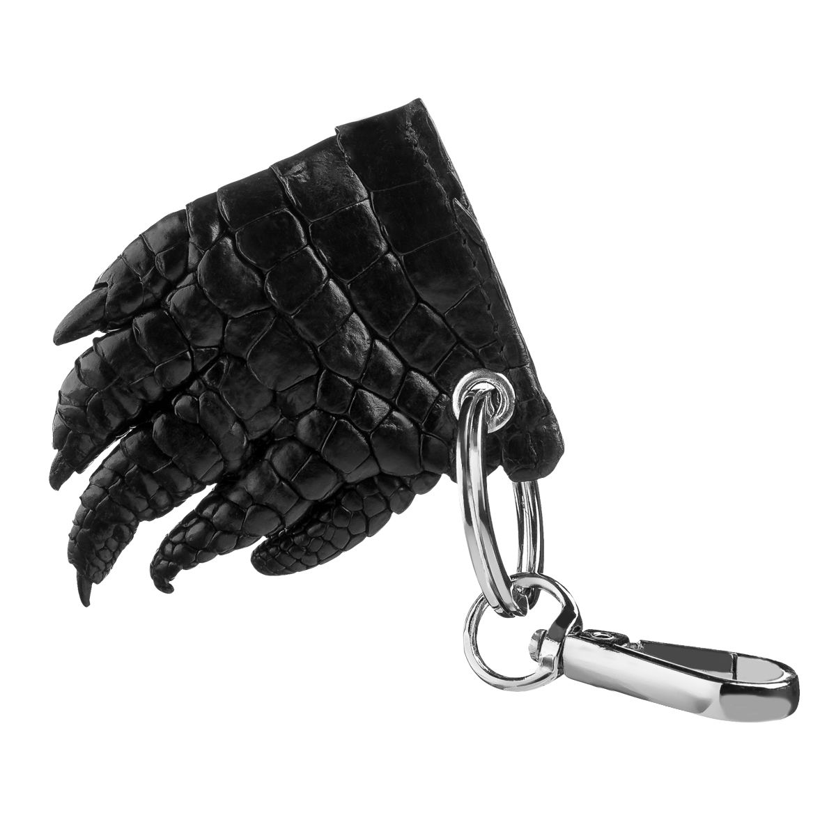 

Брелок CROCODILE LEATHER 18241 из натуральной кожи крокодила Черный (18241)