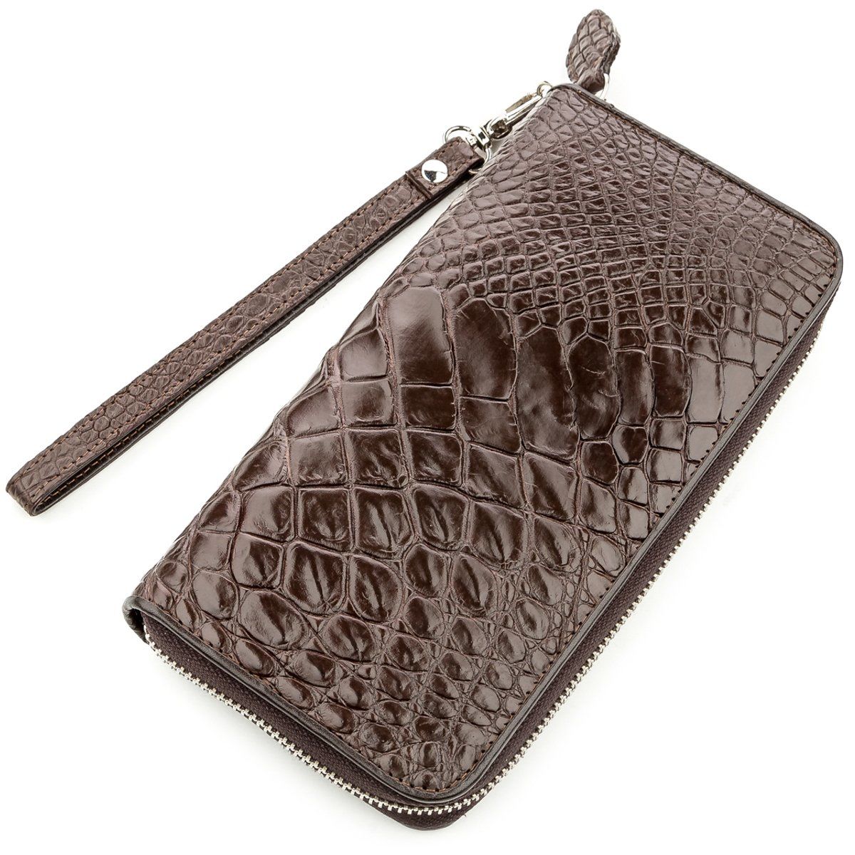 

Клатч мужской CROCODILE LEATHER 18588 из натуральной кожи крокодила Коричневый