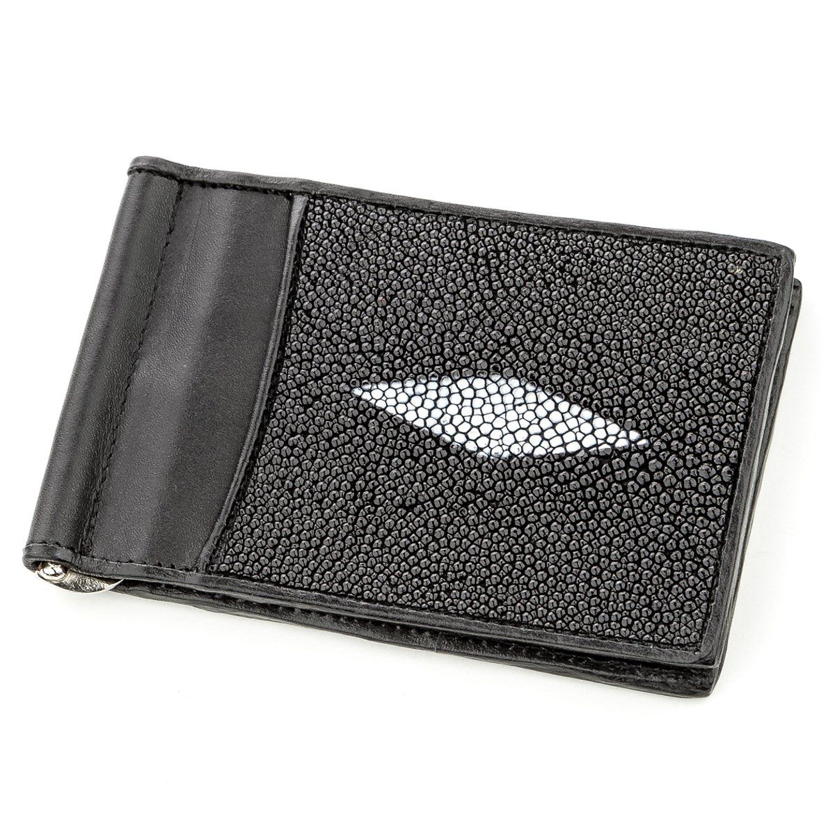 

Зажим для денег STINGRAY LEATHER 18559 из натуральной кожи морского ската Черный
