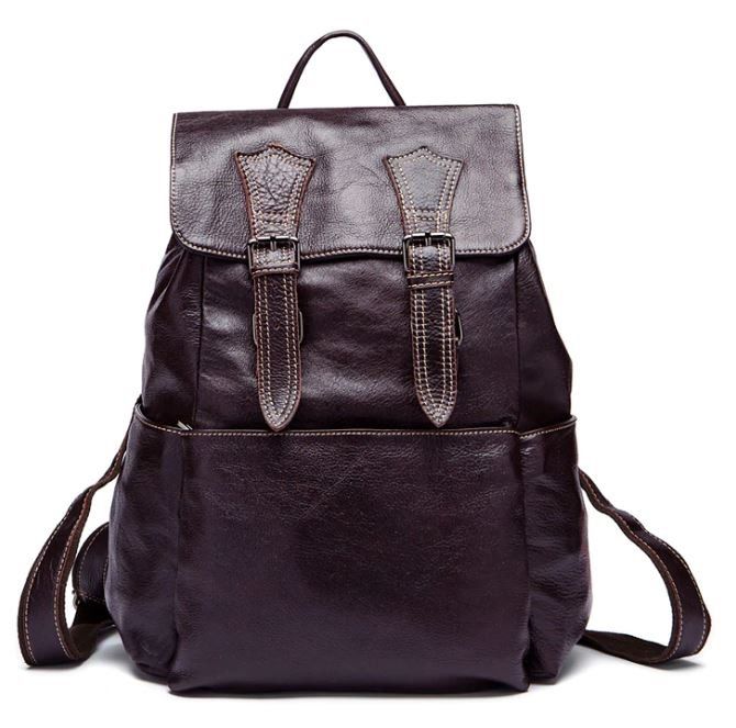 

Рюкзак Vintage 14714 кожаный Сливовый