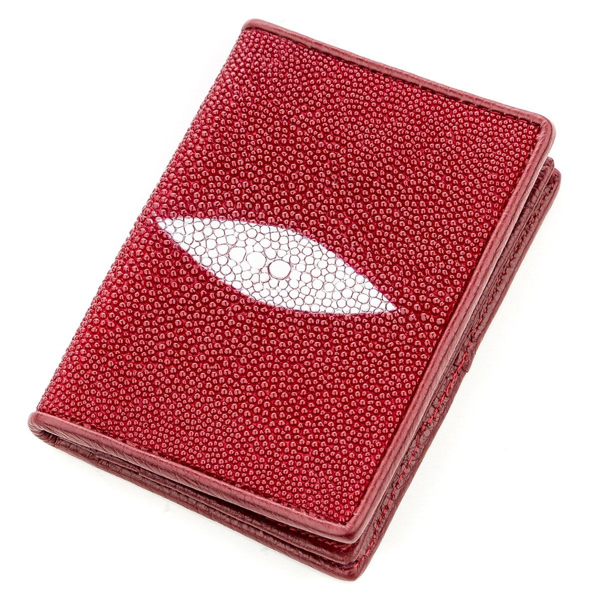 

Кредитница STINGRAY LEATHER 18644 из натуральной кожи морского ската Бордовый