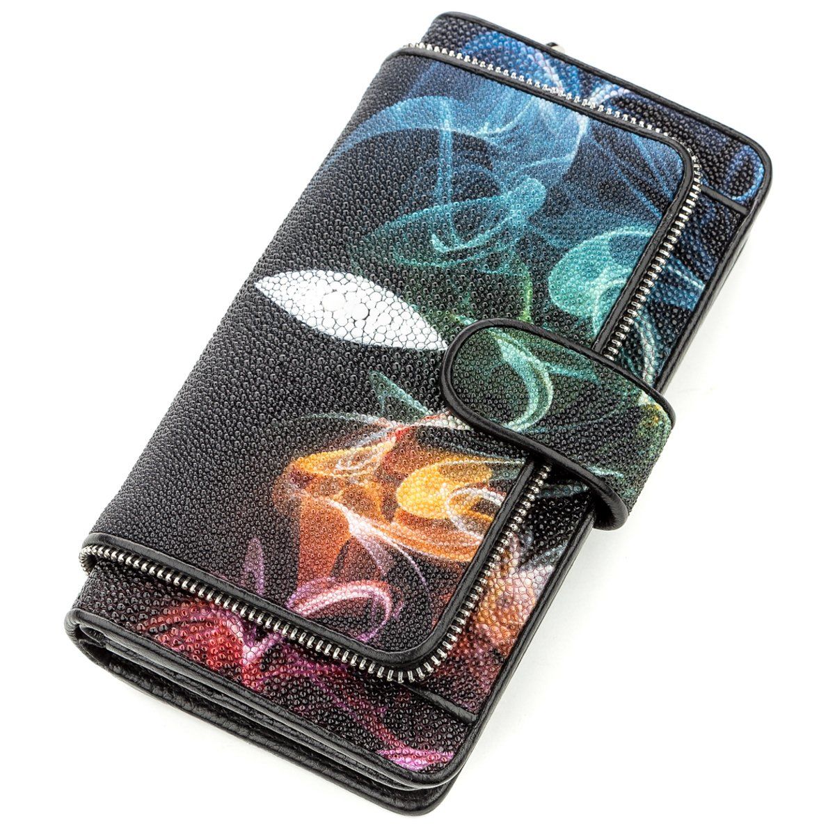 

Кошелек женский STINGRAY LEATHER 18642 из натуральной кожи морского ската Черный