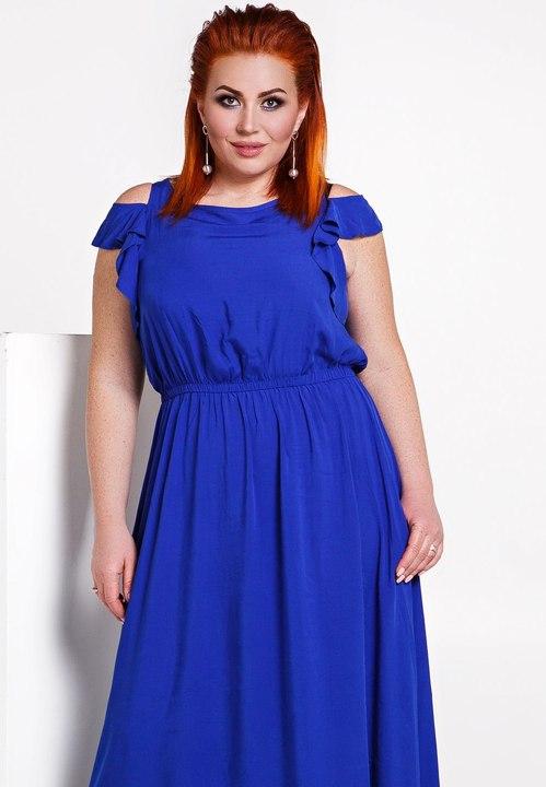 

Платье G&M k-39390 - Размер цвет электрик, Платье G&M k-39390 58-60 Размер цвет электрик