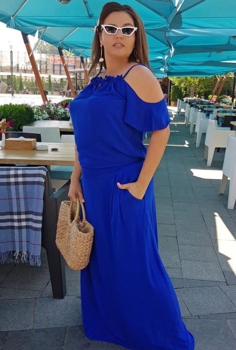 

Платье G&M k-55673 универсальный - Размер цвет электрик, Платье G&M k-55673 универсальный 60-64 Размер цвет электрик