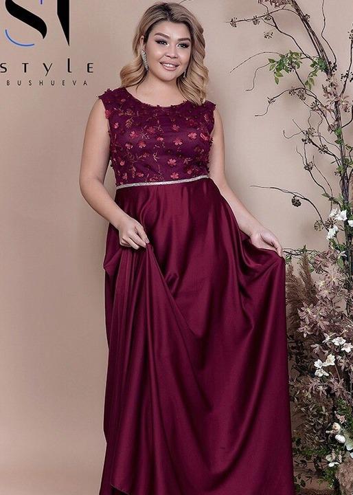 

Платье G&M k-52869 - Размер цвет марсала, Платье G&M k-52869 50-52 Размер цвет марсала