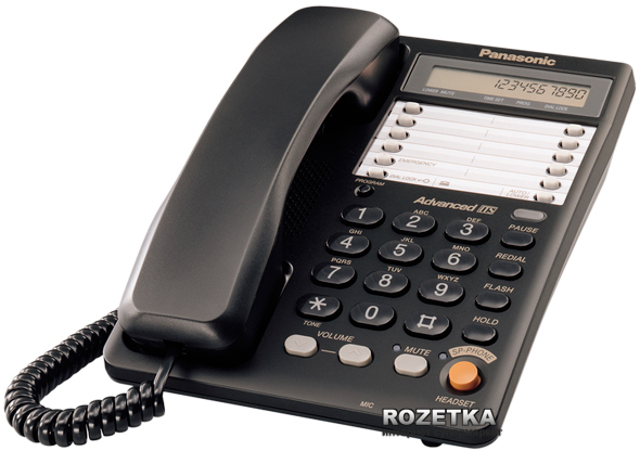 Акція на Panasonic KX-TS2365UAB Black від Rozetka UA