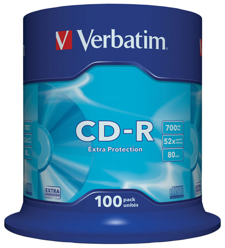 

CD-R 700 MB 52x Extra Cake Box 100 шт
