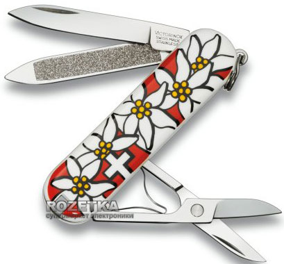 Акція на Швейцарский нож Victorinox Classic Edelweiss (0.6203.840) від Rozetka UA
