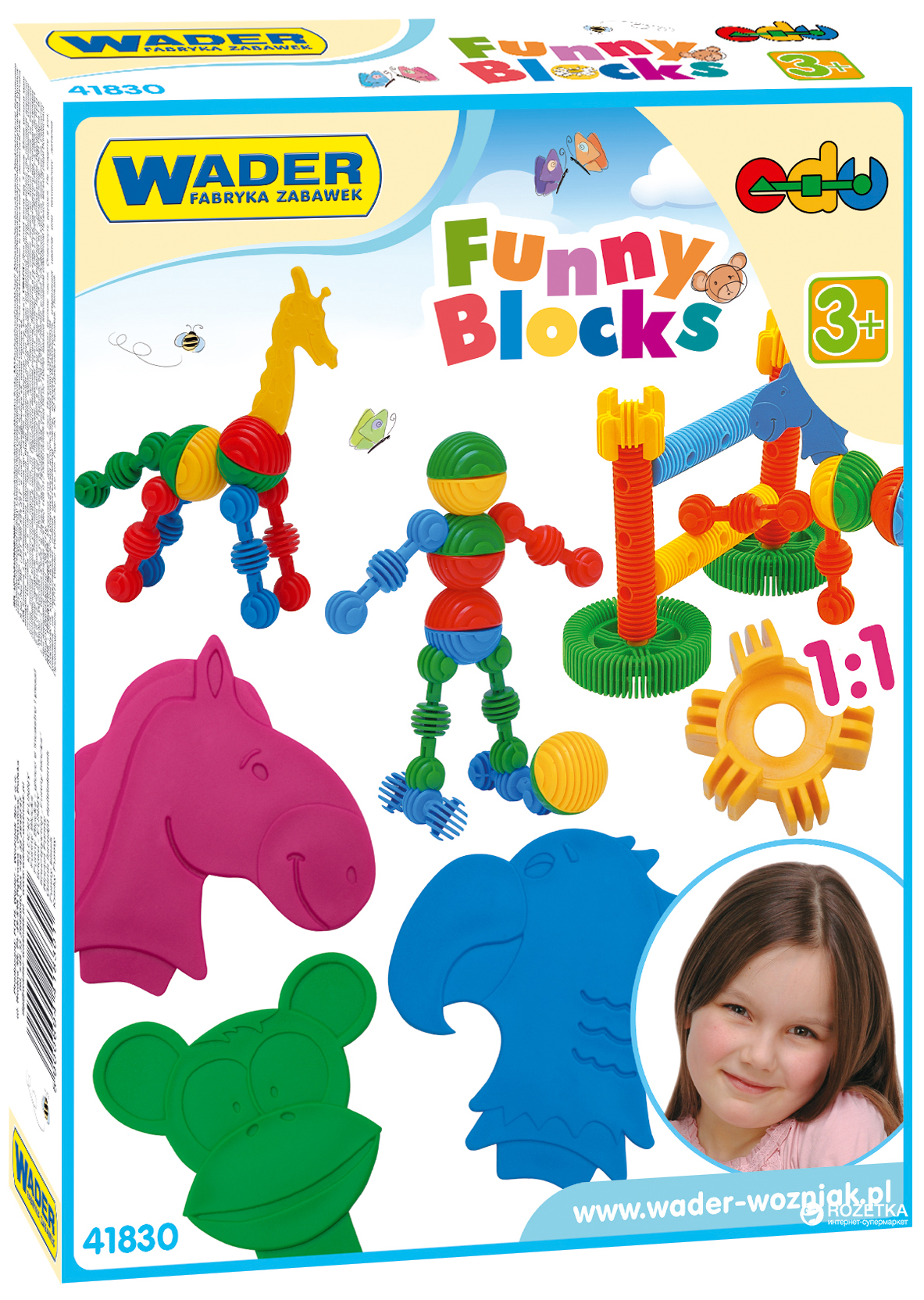 

Конструктор Wader Funny Blocks (41830)