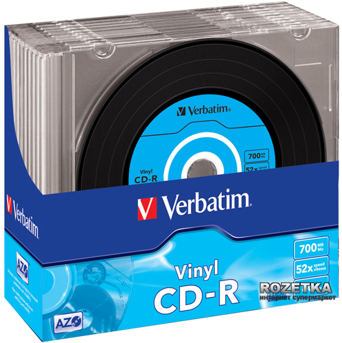

CD-R 700MB 52х Slim 10 штук