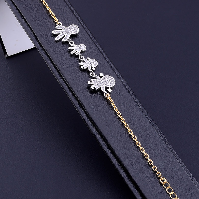 

Браслет 'XUPING' Фианит 17 см. (позолота/родий) 068732