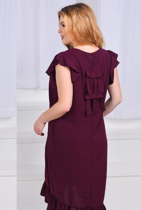 

Платье G&M k-42758 универсальный - Размер цвет бордовый, Платье G&M k-42758 универсальный 48-54 Размер цвет бордовый