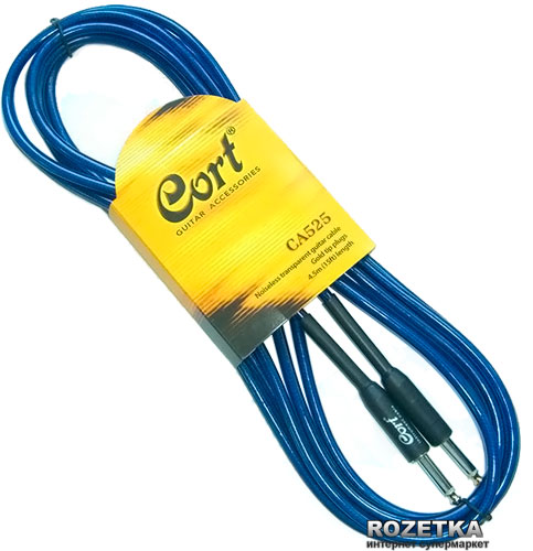 

Инструментальный кабель (готовый) Cort CA525 4.5 м BL