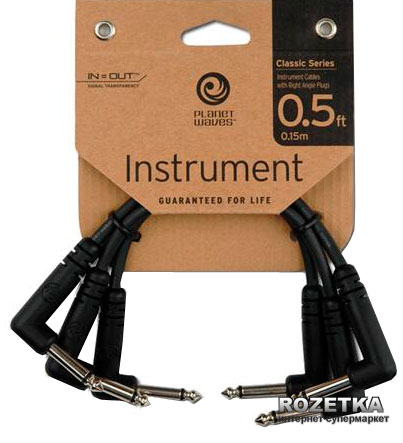 

Инструментальный патч-кабель Planet Waves PWCGTP305 0.15 м