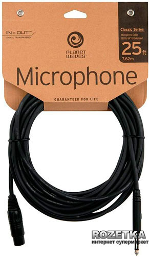 

Микрофонный кабель Planet Waves Classic Series PW-CGMIC-25 7.62 м