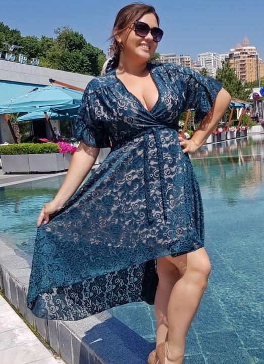 

Платье G&M k-55371 - Размер цвет бутылочный, Платье G&M k-55371 54-58 Размер цвет бутылочный