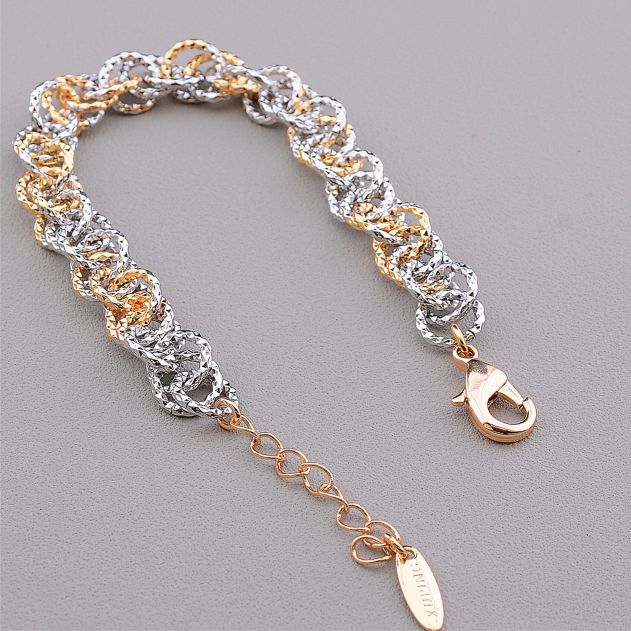 

Браслет 'XUPING' 17 см. (позолота-родий) 097342