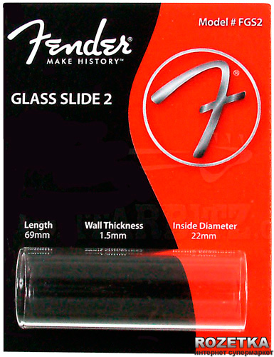 

Слайдер стеклянный Fender FGS2 Glass Slide 2 Standard Large (099-2300-002)