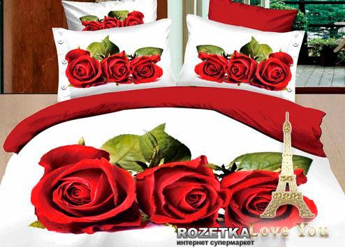 

Комплект постельного белья Love You Сатин 160 х 220 х 2 Любовь