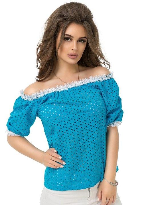 

Блузка G&M k-50411 sale - Размер цвет голубой, Блузка G&M k-50411 sale 42-44 Размер цвет голубой