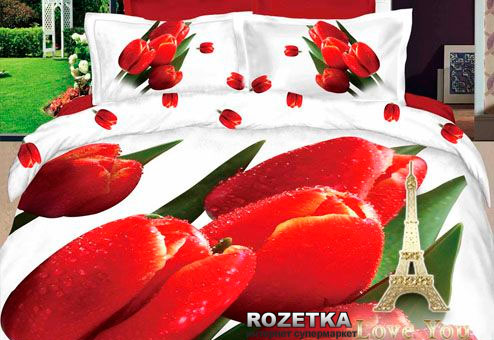 

Комплект постельного белья Love You Сатин 200 х 220 Март