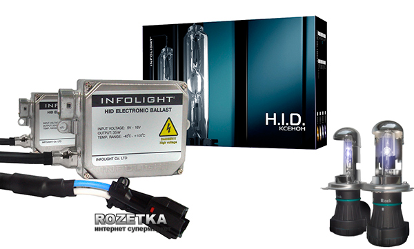 

Комплект біксенону Infolight 35W Н4 4300К (Бі Н4 4.3К I)