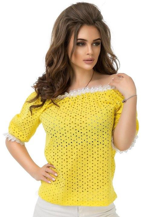 

Блузка G&M k-50412 sale - Размер цвет желтый, Блузка G&M k-50412 sale 42-44 Размер цвет желтый