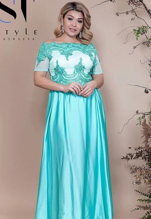 

Платье G&M k-51872 50-52 Размер цвет мятный