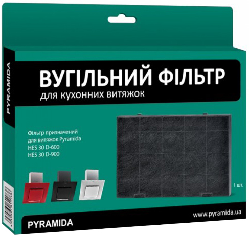 

Угольный фильтр для вытяжек PYRAMIDA серии НЕS 30 D (31264002 S)