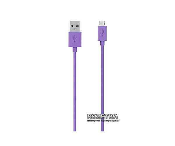 

Кабель Belkin USB 2.0 (AM/microB) Mixit 2 м Purple (F2CU012bt2M-PUR)