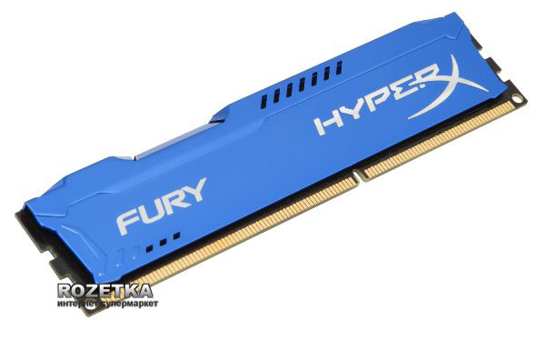 

Оперативная память HyperX DDR3-1600 4096MB PC3-12800 FURY Blue (HX316C10F/4)