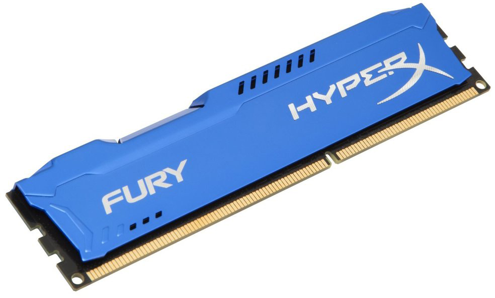 

Оперативная память HyperX DDR3-1866 8192MB PC3-14900 FURY Blue (HX318C10F/8)