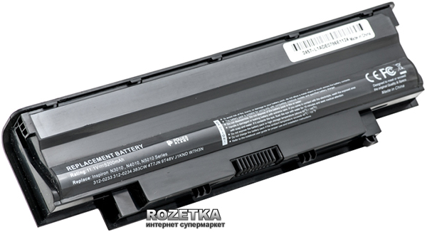 

Акумулятор PowerPlant для Dell Inspiron 13R Black (11.1V/5200mAh/6Cells)